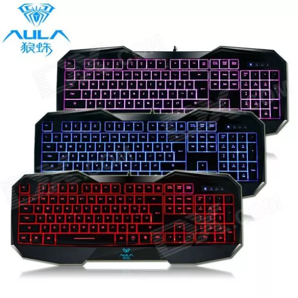Aula Be Fire 3 Color Backlit Usb Wired 104-key Gaming Keyboard For Sal..