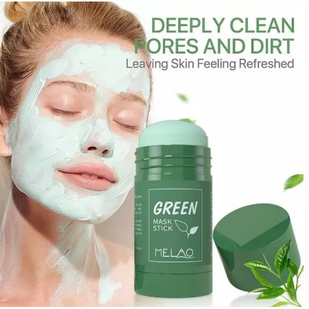 Face Clean Mask Green Tea Plant Cleansing Stick - Green Mask Stick For Face