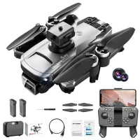 S99 MAX Foldable Mini Drone 4-Way Obstacle Avoidance 480P 8K Optical Flow Positioning RC Quadcopter with 2 Batteries - Dark Grey
