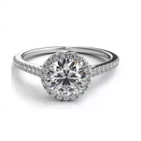 Buy Original Halo Set Solitaire Engagement Ring Online in Pakistan