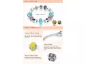 Buy Imported Bisaer Murano Glass Beads Bracelet Online In Pakistan