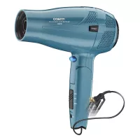 Conair 1875 Watt Cord Keeper Hair Dryer with Folding Handle and Retractable Cord; Teal 